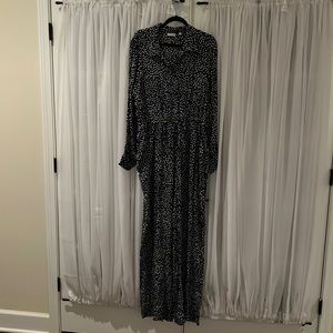 Black and White Spotted Jumpsuit